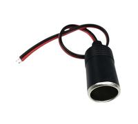 Cigarettes Socket - 12V/24V 120W 10A Heavy Duty, 18AWG Cord, Female Head to Battery Eyelet Cable | Perfect For Car Accessories, Inverters, Coolers, Blankets, Spotlights, Coffee Maker, Vehicle