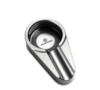 CIGARLOONG Cigar Ashtray Classic Single for Patio/Outdoor/Indoor Ashtray (Color : Black 2) (Silver)