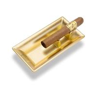 CIGARLOONG Cigar Ashtray - Single Slot Metal Cigar Holder, Vintage Retro Ashtray for Cigar Lovers, Desktop Portable for Home Office Outdoor