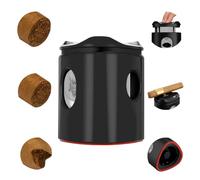 CIGARLOONG Desktop Cigar Cutter 4-in-1 Sharp V-Cut and Flat-Cut, Semi-Automatic Cigar Cutter Pliers with Cigar Holder Bottom Ash Tray Cigar Box Package,Multifunctional Cigar Accessories (Black)