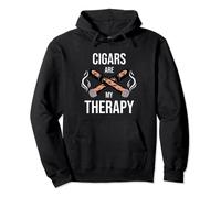 Cigars Are My Therapy | Cigar Lover | Cugar Smoker Pullover Hoodie