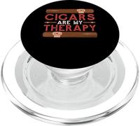 Cigars Are My Therapy Relax Lifestyle Stress - PopSockets PopGrip for MagSafe