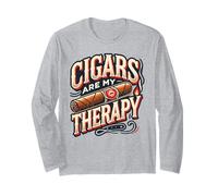 Cigars are My Therapy Shirt - Cigars T Shirts for Men, Dad Long Sleeve T-Shirt