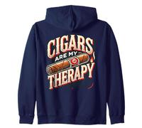 Cigars are my Therapy Shirt - Cigars T Shirts for Men, Dad Zip Hoodie