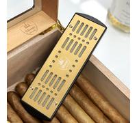 Cigars Humidor Humidifier, Cigar Humidifier with Velcro,Gold Stainless Steel,Cigars Humidifier fit All Humidor Cigar Box,Keep 70% RH of 1-100 Cuba Cigars, Cigar Accessories