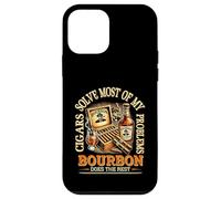 Cigars Solve Most Of My Problems Bourbon Does The Rest Drink Case for iPhone 12 mini