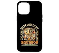 Cigars Solve Most Of My Problems Bourbon Does The Rest Drink Case for iPhone 12 Pro Max