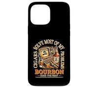 Cigars Solve Most Of My Problems Bourbon Does The Rest Drink Case for iPhone 13 Pro Max