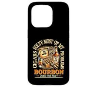 Cigars Solve Most Of My Problems Bourbon Does The Rest Drink Case for iPhone 15 Pro