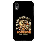 Cigars Solve Most Of My Problems Bourbon Does The Rest Drink Case for iPhone XR