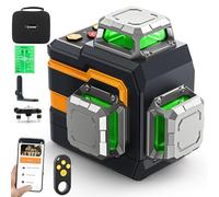 CIGMAN Green Laser Level, 3x360° Self Leveling, APP Control, DIY & Home | Laser Spirit Level, High Accuracy & Visibility, Manual&Pulse Mode, Remote Control, Rechargeable, Rotary Stand, Construction