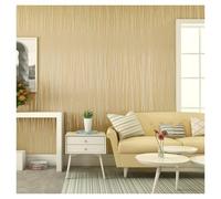 CIGPKLO Grasscloth Wallpaper Non Woven Wallpaper Bedroom Living Room Solid Color Plain Striped Background Wall Papers Home Decor Papel Tapiz 3D para Pared(Yellow,9.5mx53cm)