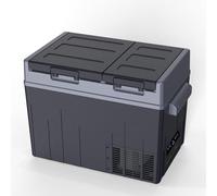 CIGREEN 12V Car Refrigerator 38 Quart (36L) Portable Friger Dual Zone Two Doors -4℉-50℉ Car Fridge Portable Freezer with 12/24V DC & 110-240V AC for RV Camping Travel Truck Outdoor Home use