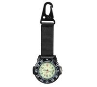 CIGTSICO Carabiner Watch with Nylon Strap, Multifunctional Luminous Clip on Watch, Carabiner Analogue Quartz Watches for Nurses Doctors Climbers Home Office Outdoor Camping Hiking, for Fathers Day