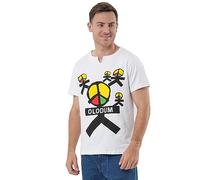 Ciguo Mens Boys Perfect Cosplay Piano Peace T- Shirts, White-1, Large