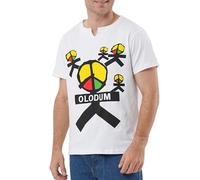 Ciguo Mens Boys Perfect Cosplay Piano Peace T- Shirts, White-1, Large