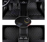 CIHAQQ Car Leather Floor Mat for Dacia BIGSTER ab 2025 Hybrid 155, Custom Car Carpets, Waterproof and Anti-Slip,Easy Installation and Cleaning Floor Liners,Black-Right steering wheel