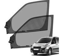 CIHAQQ Magnetic Side Window Insect Screen for Citroen Berlingo Peugeot Partner 1996-2025, Breathable Elasticity Front Side Car Window Shades for Outdoor Camping Travel