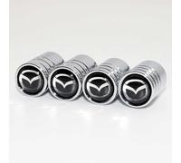 CIHAQQ Premium Tyre Valve Caps for Mazda CX-3 CX-5 CX-7 CX-8 CX9 CX-30 CX-60, 4PCS Alloy car valve covers,Corrosion Resistant Car Dust Caps for Car Tyres