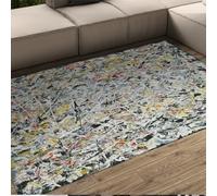 CIHCOHOME Jackson Pollock Style Area Rug World Classic Modern Abstract Art Home Rugs for Living Room Hallways Bedroom Decor Indoor Floor Carpet 100x150cm