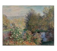 CIHCOHOME Monet Giverny Garden Area Rug, 120x180cm Lush Floral Landscape Carpet for Living Room Bedroom Dining Room, Impressionist Botanical Artwork, Soft Low Pile, Non Slip, Machine Washable
