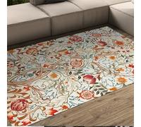 CIHCOHOME William Morris Style Front Door Mat Retro Floral Original Design Rugs Rural Soft Floor Mats for Entryway Bedroom Living Room Decor 140x220cm