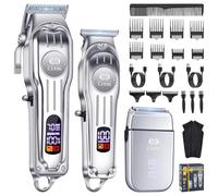 CIICII Mens Hair Clippers and Trimmers Set, Professional Cordless Barber Clippers for Hair Cutting Kit (Electric Razor Shavers & Beard/Hair Trimmer Haircut Kit) Clippers for Men DIY Home Salon