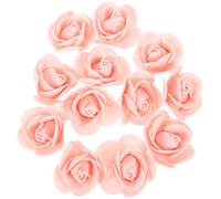 Ciieeo 1 Bag about 500pcs Foam Pink Rose Buds Mini Oil Diffuser Flowers Decorative Artificial Flowers for Car and Conference Rooms, Match with Diffusion Bottles and Aroma Sticks