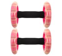 Ciieeo 1 Pair Ab Roller Wheel for Core Strength Training with Dual Wheels and Non-slip Sponge Handles, Protects Floors, for Home Gym and Office Use, Suitable for Men and Women
