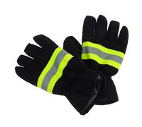 Ciieeo 1 Pair Heat Resistant Fire Safety Gloves Fireproof Cotton Polyester Gloves for Efficient Rescue Outdoor Grilling and High Risk Environments