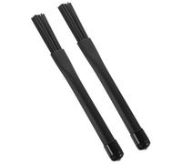 Ciieeo 1 Pair Nylon Drum Brush with Comfortable Anti-slip Handle for Jazz and Percussion Drums, Telescopic Design Suitable for Beginner Practicing and Drummer Playing, Black Colour