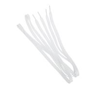 Ciieeo 1 Pair White Fluorescent Shoelaces Glow the Dark Flat Laces Made from Luminescent Fiber Replacement Shoelaces for Sneakers and Shoes for Sports and Night Use