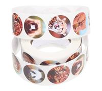 Ciieeo 1 Roll Animal Design Sticker Reward Encouragement Stickers Paper Material Motivate Behavior Control Self-adhesive for Classroom DIY Students