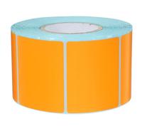 Ciieeo 1 Roll of Orange Thermal Labels Self Adhesive Shipping and Address Labels with Smooth Surface Waterproof Paper Material for Mailing and Sites, 800 Sheets