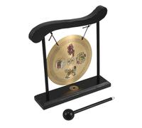 Ciieeo 1 Set Feng Shui Brass Gong Ornament Desktop Decor for Home Balancing Charm Sturdy Construction Elegant Brass Design for Zen Gardens and Feng Shui Benefits