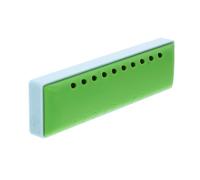 Ciieeo 10-Hole 20-Tone ABS Resin Blues Harmonica for and Beginners, Portable Music Instrument with Storage Box, Green and Light Blue Design