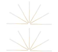 Ciieeo 10 Packs Cotton Swabs for Face with Optimal Length and Even Distribution of Skincare Products, Wooden Handle and Cotton Tips, for Professional Beauty Salons at Home Skincare