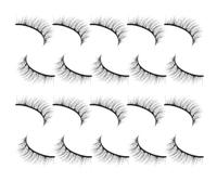 Ciieeo 10 Pairs Natural Short False Eyelashes with Stiff Core, Crossed Dense Design, Nude Makeup Style, Women’s Individual Fake Lashes Kit for Daily Wear and Special Occasions