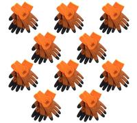 Ciieeo 10 Pairs Thermal Work Gloves for Men and Women Insulated Cold Weather Builders Gloves with Fleece Lining Abrasion Resistant and Ergonomic Design for Construction Outdoor Gardening