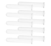 Ciieeo 10 Pcs Acrylic Test Tubes Transparent Sample Tubes for Scientific Experiments Party Drinks Candy Storage Home Decorations Reusable Accurate Sizing