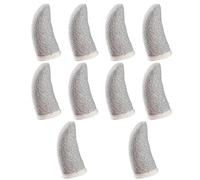 Ciieeo 10 Pcs Breathable Silver Fiber Touchscreen Finger Sleeves with Anti-sweat Feature Sturdy Finger Protectors for Mobile Game Use Comfortable Thin