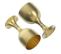 Ciieeo 10 pcs Delicate Small Metal Offering Cup Brass Buddhist Goblets with Polished Smooth Surface Portable Decorative Chalice for Zen Rooms Temples Tea and Collectible Art Gifts