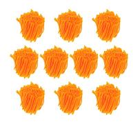 Ciieeo 10 Rolls Acrylic Fiber Crochet Yarn for Latch Hook Rug Yarn Bright Orange Color Suitable for Cushion and Carpet Decoration Crochet Projects