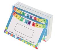 Ciieeo 100 Pcs Blank Scratch off Cards DIY Teacher Rewards Scratch Cards Motivational Incentive Tickets Classroom Prize Certificates for Student Awards