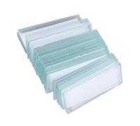 Ciieeo 100 Pieces Glass Microscope Slides with Smooth Edges for Biological Science Education and Research Premium Optical Glass Specimen Labeling for Basic Lab and Medical Forensic Use