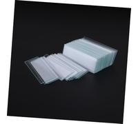 Ciieeo 100 Pieces Optical Glass Microscope Slides with Smooth Edges for Basic Biological Science Education and Laboratory Use Suitable for Research Medical Veterinary and Forensic