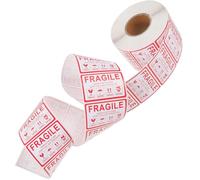 Ciieeo 1000pcs/roll Self-Adhesive Shipping Stickers Fragile Sticker Creative Design Paper Material Time-Saving Labor-Saving Labels for Post Boxes and Plastic Bags
