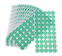 Ciieeo 1000pcs Round Qc Pass Stickers Non-Residue Adhesive Labels for Quality Control Warehouse Product Inspection and Organization Easy Application Security Shipping Tags