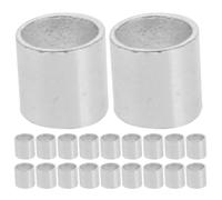 Ciieeo 1000pcs Seamless Copper Tube Crimp Beads Cord End Caps for Jewelry Making DIY Necklace Bracelet Craft Projects Spacer Tubes Compatible with Silver Findings