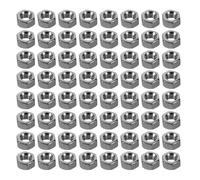 Ciieeo 1000pcs Stainless Steel Mini Hexagonal Nuts for Eyeglass Repair, 1.4mm Thread Diameter, Silver Hex Screw Caps for Rimless Glasses, Prevent Lens Loosening, Suitable for Daily Use